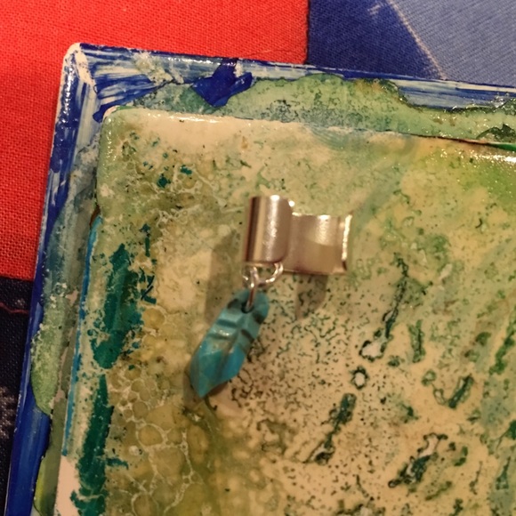 Jewelry Nwtsmall Hand Carved Turquoise Feather Ear Cuff Poshmark